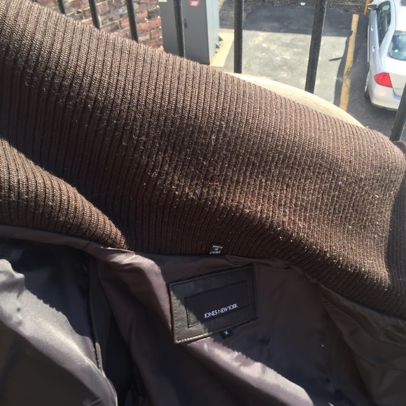 WOMENS VINTAGE JONES NEW YORK 3/4 LENGTH BUTTER-SOFT BROWN LEATHER COAT M - Picture 4 of 12